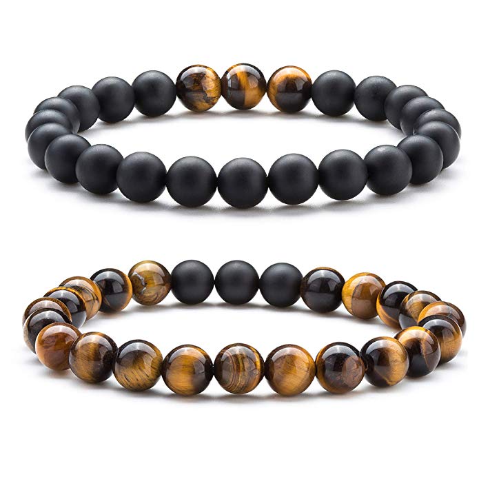 Pulsera de distancia de ojo de tigre Pulsera de distancia de ojo de tigre
