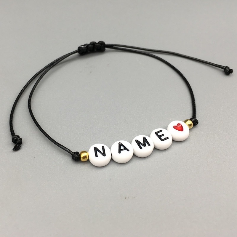 Pulseras para parejas con nombres